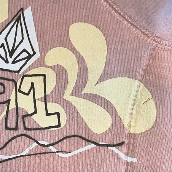 Volcom Featured Artist Zip Hoodie - Y2K/Surf/Skate/Art/Abstract - Junior’s XL - Picture 8 of 16